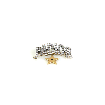 DIOR クリスタル ロゴ ブローチ 13480 153731235
