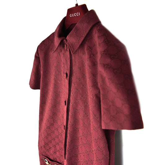 GUCCI ウールシルクホースビットジャンプスーツ781457 13508 153756465 [P]