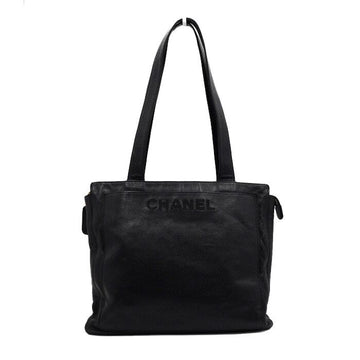 CHANEL ブラックキャビアスキンイニシャルロゴクラシックヴィンテージ女性ショルダーバッグ aa61546 153784772