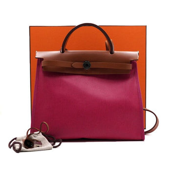 HERMES PVC Tote- und Schultertasche pink 31 PM NEU ZIP 153784788