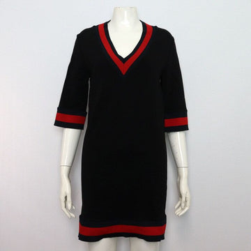 GUCCI ブラックストライプスリーブドレスワンピース 470315 153785890