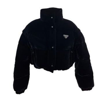 PRADA Velours konvertierbare Daunen Crop-Padding 291805 153826666