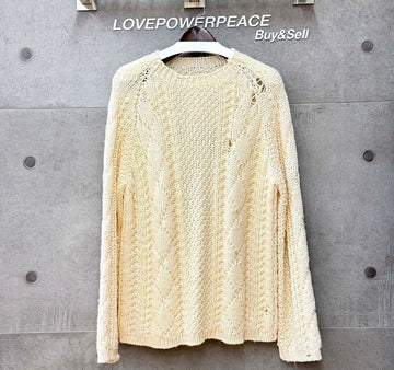 Maison Margiela Wool Cable Knit Ivory S50GP0252 F022814 153291580