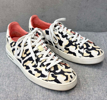LOUIS VUITTON Damen Leopard Sneakers Ivory MS1105 36 153433568