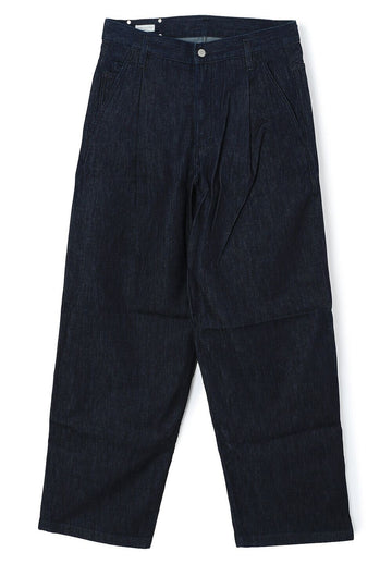 Dries Van Noten PENNING Indigo Denim Pleated Jeans 2420209349378507 100343838