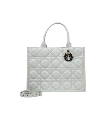 DIOR グレー カナージュ ブックトート 2WAYバッグ 51115 153855045