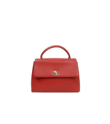 CHANEL Red Caviar Coco Handle Tote Bag 50475 153855094