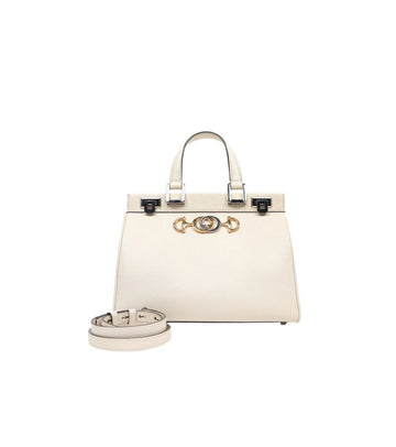 GUCCI Kleine elfenbeinfarbene Leder Tote Bag 51307 153855105