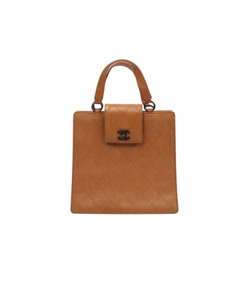CHANEL ブラウン キルティング トートバッグ 47930 153855121
