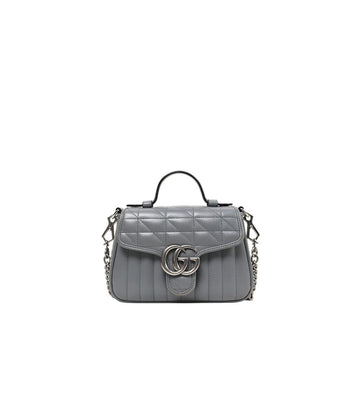 Gucci Gray Marmont Top Handle Tote Bag 51141 153855220
