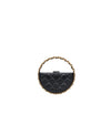 CHANEL Black Camellia Top Handle Pouch Bag 46638 153855233 [P]