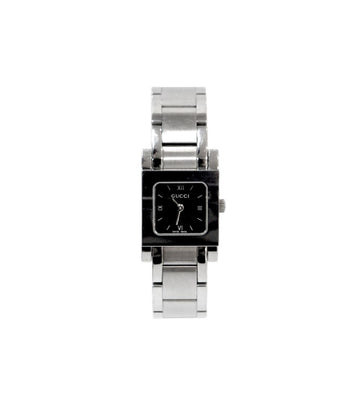 GUCCI 19mm 7900P Quadrat Quarz Stahl Uhr 48143 153855309