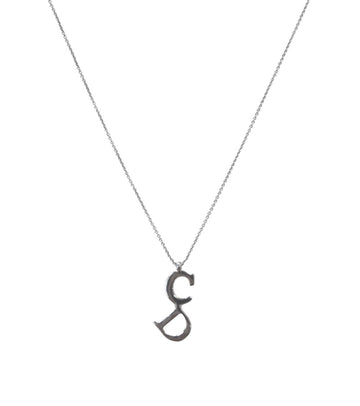 Dior Vertical CD Silver Necklace 52269 153855319