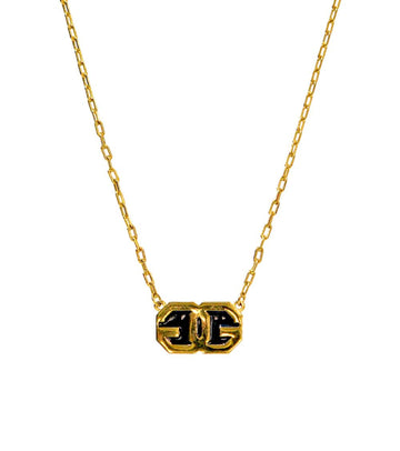 GIVENCHY ブラック GG ゴールド ネックレス 50015 153855425