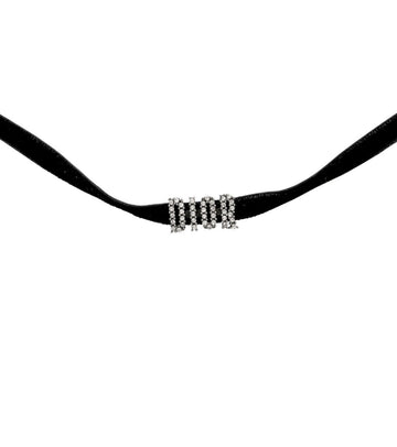 DIOR キュービック ブlack チョーカー ネックレス 49787 153855451