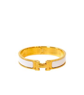 HERMES Weißes Click H-Cle-Bracelet 51906 153855618