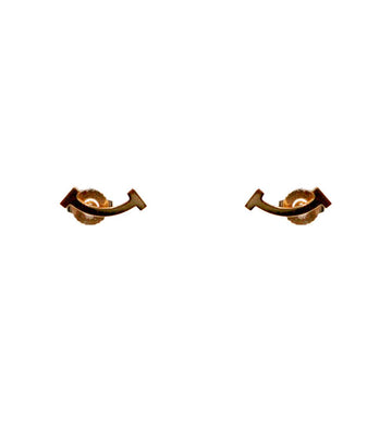 Tiffany & Co 18k Yellow Gold T-Smile Earrings 49622 153855683