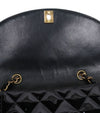 CHANEL ブラック パテント ダイアナ ショルダーバッグ 44806 153856779 [P]
