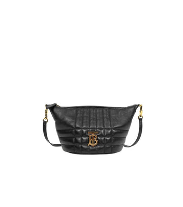 BURBERRY ブラック クレセント ローラ ショルダーバッグ 50918 153857056
