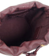 CHANEL Burgundy Leather Coco Crush Mini Bucket Shoulder Bag 49072 153857066 [P]