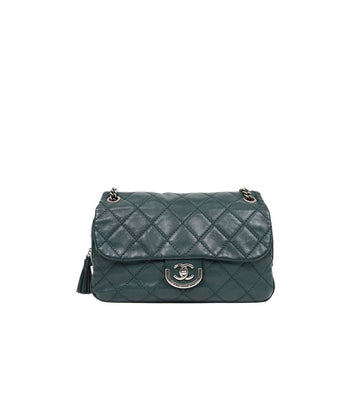 CHANEL ディープグリーン ル ガンボン チェーンショルダーバッグ 35805 153857091