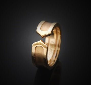 CARTIER 18k Double C Ring 18K Roségold 49 6.4MM 7246234472 75876012