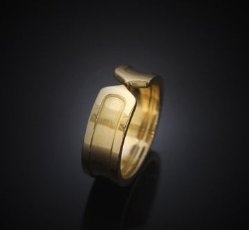 Cartier 18k Double C Ring 18K Yellow Gold Size 49 6MM 7245446852 75875788
