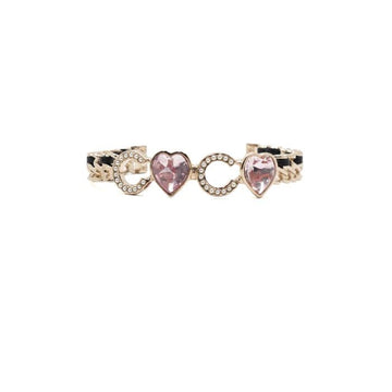 CHANEL Kristallherz Armband mit COCO-Logo in Gold für Damen 23. Saison aa61976 153894497