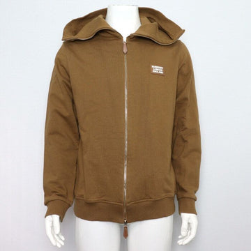 BURBERRY Braune Baumwolle Logo Patch Zip-Jacke unisex 4563920 153894632