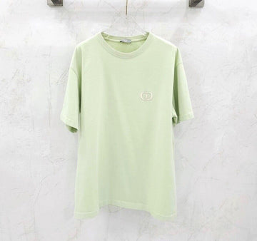 Dior CD Icon Green Embroidered Oversized T-Shirt 151001537