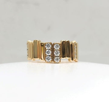Dior 18k Diamond Jam Ring 18K Rose Gold Size 54 JGEM95025 148511957