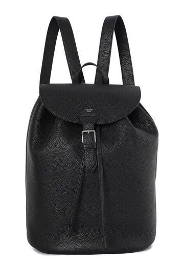 CELINE グレインドカーフスキンラージバックパック ブラック 122663GT7 38SI 153576860