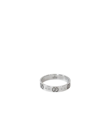 GUCCI 750 ホワイト ゴールド アイコン リング 52978 154033777