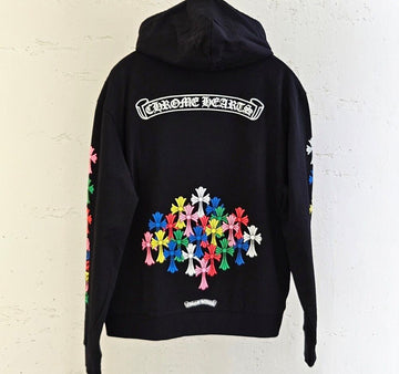 CHROME HEARTS セメターリーフーデッドジップアップ ブラック C0106C058 151644261