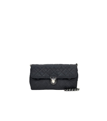Prada Black Tessuto Quilted Chain Shoulder Bag 52431 154076044