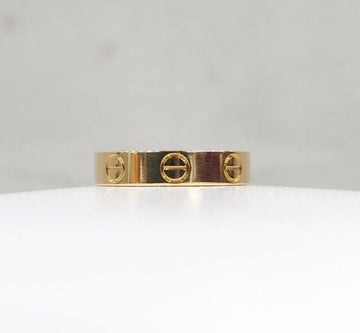 CARTIER 18k LOVE Band Ring Klein 18K Gelbgold 47 152160870 [P]