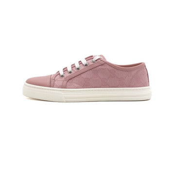 Gucci Pink Canvas GG Supreme Low-Top Sneakers 426187 154132174