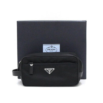 PRADA Reißverschluss Clutch Bag aus Nylon mit Metall-Logo 2NA819 154163847