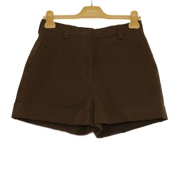 Miu Miu Gabardine Tinto Initial Back Pocket Logo Women's Shorts MP1715 154167546