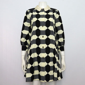 Gucci Optical Print Silk Pleated Women's Dress 681386 154167560