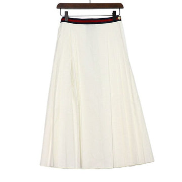 Gucci White Cotton Poplin Women's Skirt 695295 154167584