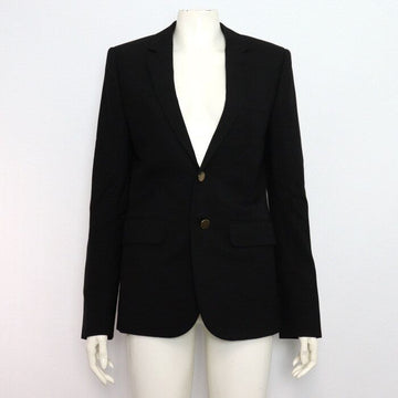 Saint Laurent Black Gold Button Blazer Women's Jacket 392865 154167605