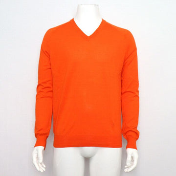 LOUIS VUITTON Klassisches Herren-V-Ausschnitt Strick-T-Shirt Orange aa61865 154168200