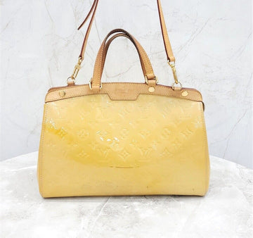 LOUIS VUITTON Gelbe Monogramm Vernis Tote Schultertasche 130793066