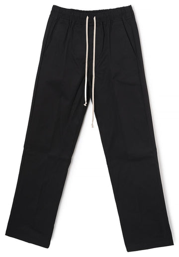 RICK OWENS Drawstring-Hose Schwarz Schweres Baumwoll-Popeline RU01F2378 TE 09 154254429