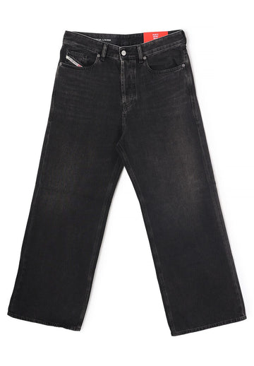 Diesel Loose Fit Wide Denim Jeans Black 145169396