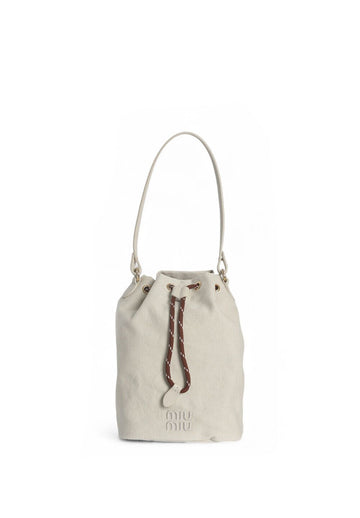 MIU MIU Gabardin Pouch Bag Weiß 5NR038 2IA7 F0C42 139981054