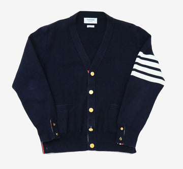 Thom Browne Milano Stitch V-Neck Cardigan 2 Size Navy 8293875557 154270260