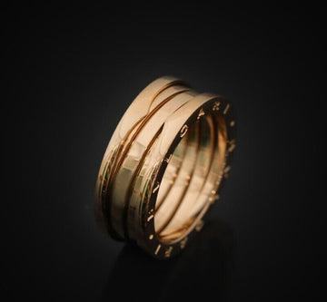 BULGARI 18K Roségold B.Zero1 3 Ringe 63 Größe 8.5MM 335929 154270550