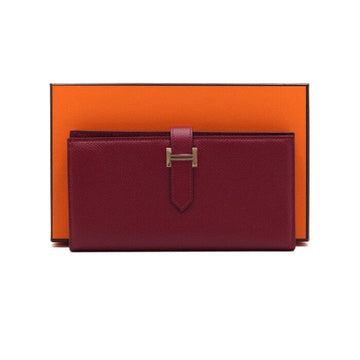 HERMES H039785 Geldbörse aus Appson mit goldfarbenen Hardware für Herren und Damen aa62123 154337442